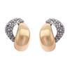 Cold Temperament, Advanced Sense, Water Drop-shaped Gold Contrasting Color Full Diamond Earrings, Simple Eye-catching Women's Earrings