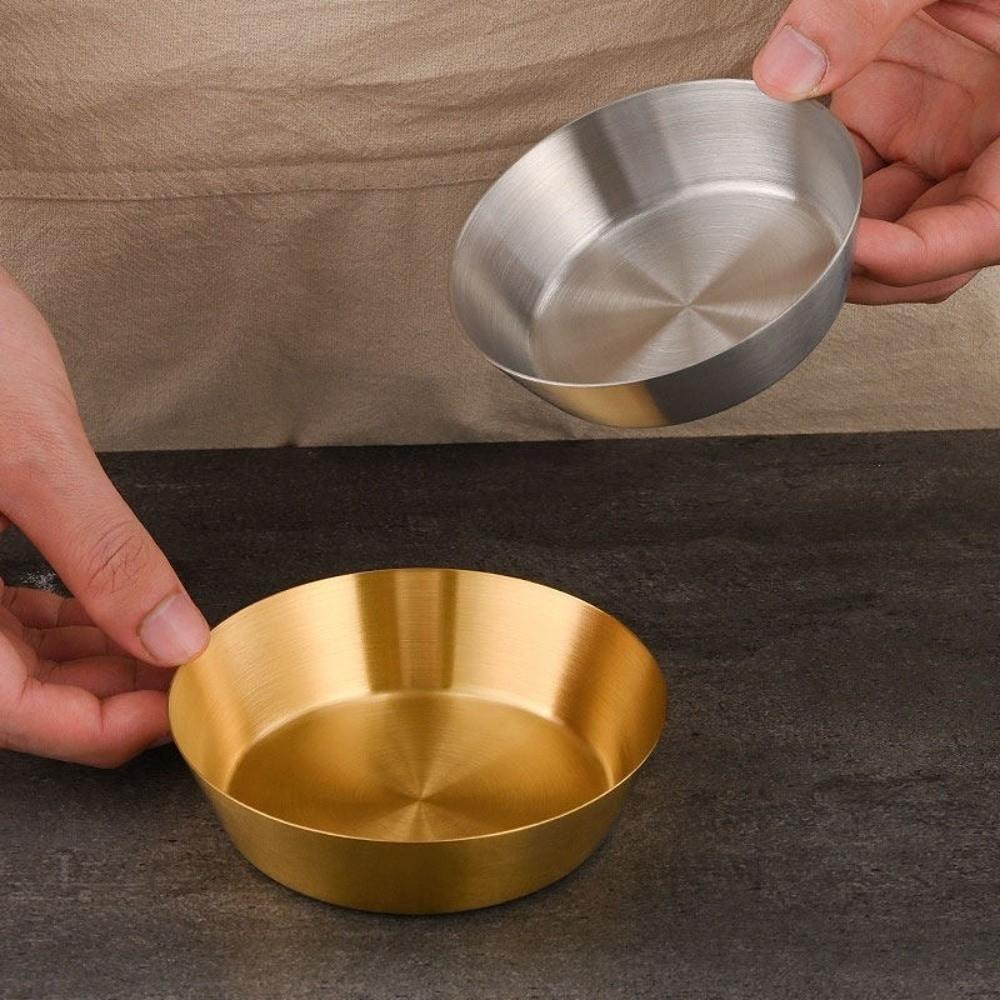 Einlagiges Gewürz-Dip-Schälchen 304 Edelstahl Kalte Speisen Kimchi-Schale Koreanisches Barbecue
