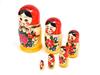 Semenov Matryoshka Set of 6 Traditional Red Patterns [Russian Goods]