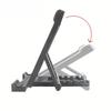 1pc Heavy Duty Foldable Tablet & Panel PC Stand with Rugged Clip Holder, Portable Desktop Mount Bracket Compatible for iPad