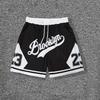 Pantalones Cortos de Baloncesto de Verano Clásicos Retro Cómodos Estampados Moda Deportivos Transpirables para Entrenamiento Deportivo al Aire Libre