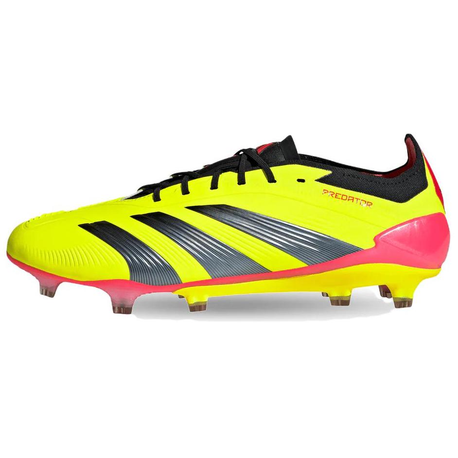 New Adidas Predator 24 Elite Low Fg Team Solar Yellow Core Black Solar Red IF5441