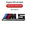 BBIW3 For BMW Thunder Edition M1 M2 M3 M4 M5 M6 M7 M8 X3M X4M X5M X6M 3D Car Body Side ABS Badge Emblem Body Rear Trunk Decor Stickers