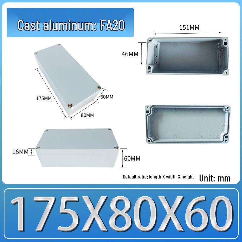 IP66 Outdoor Explosion-Proof Waterproof Aluminum Junction Box with Customizable Terminal Button Holes