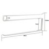 Under Cabinet Paper Roll Towel Hanging Holder Rack Stainless Metal Kitchen Storage Organizer