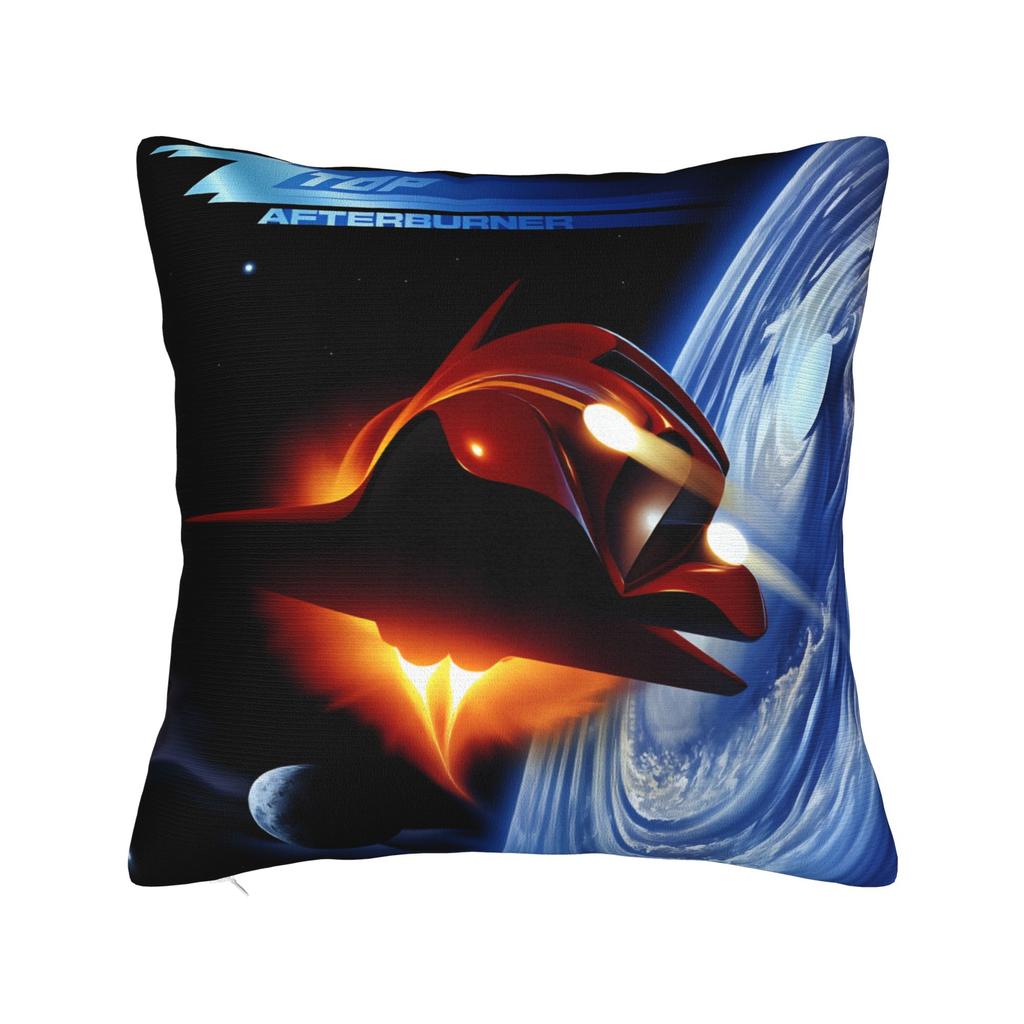 Band Zz Top Kissenbezug Quadratischer Kissenbezug Neuartiger Kissenbezug für Couch Sofa Schlafzimmer