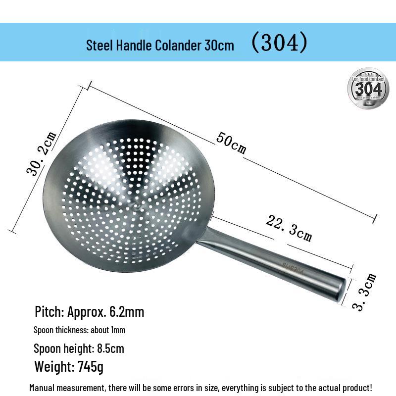 Extra Thick Stainless Steel Water & Soup Ladle Wok Spoon