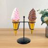 Durable Iron Ice Cream Holder Ice Cream Display Rack Sweet Cone Holder Sundae Sweet Cone Dessert Stand Baking Party