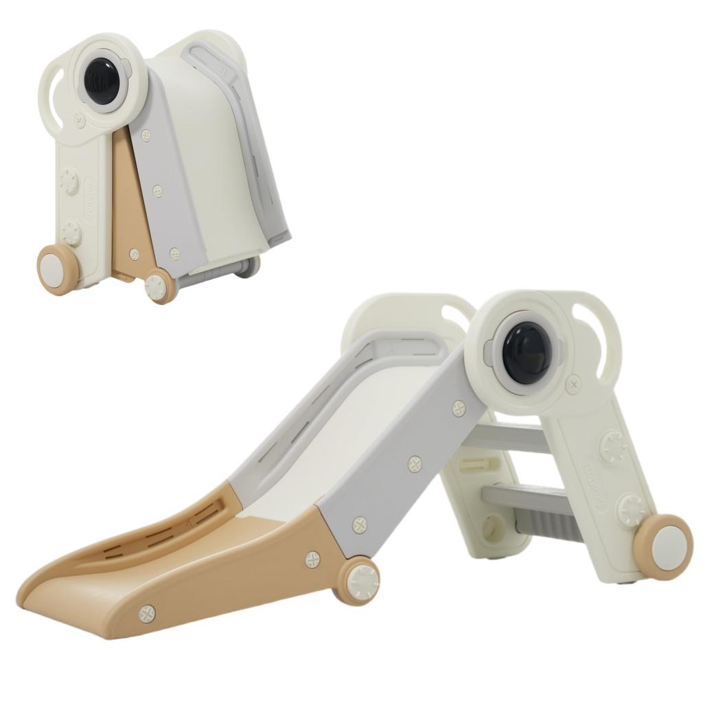 OSJ Folding Slide for Toddlers, Indoor Playground Equipment, OutdoorIndoor Use, Home Use, Gift, Birthday Toy, Ages 2-5