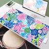 Colorful Tropical Ocean Coral Floral Large Desk Mouse Pad Non Slip Rubber Desk Mat Keyboard Pad For Office Laptop Gaming Setup