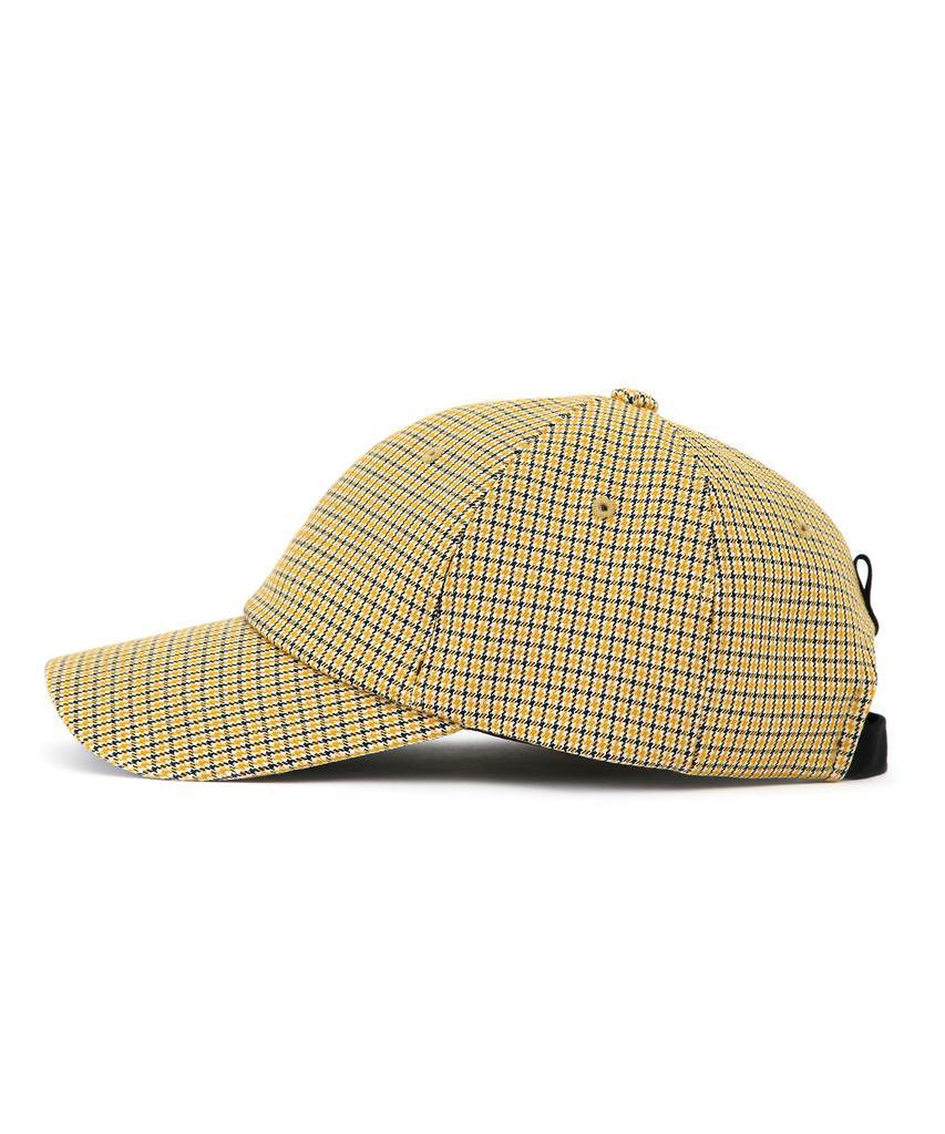 Eondeokeonteulol Check Pattern Ball Cap Multy Hound / Authentic B B / Yellow