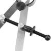 100mm Leather Separator Spring Rotating Scraper Leathercraft Tool with Width for Sewing, Mechanical Marking and Leather Making