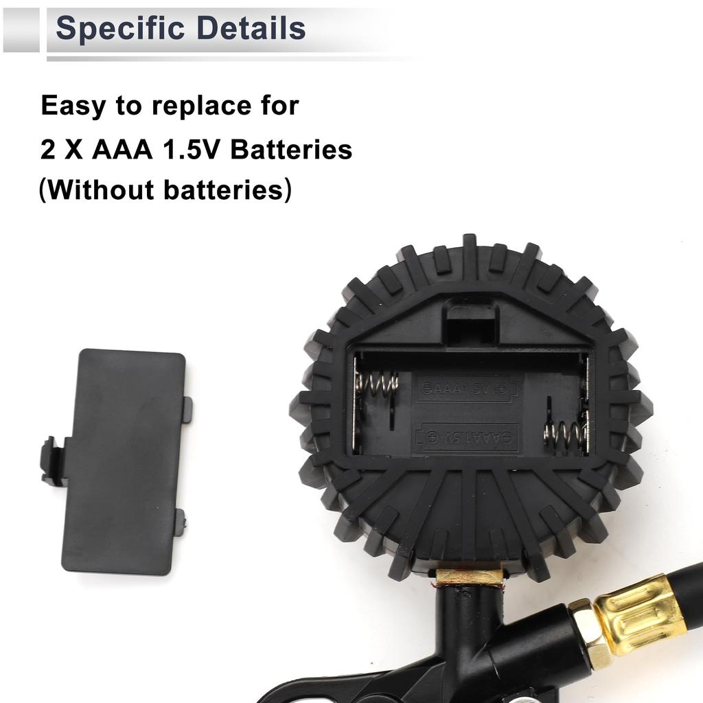 RATCHROLL 1 Set Universeller Reifendruckmesser 200 PSI 2,68" Digitaler Druckmesser, Aufpumpgerät Luftdruckmesser PSI für Motorräder, SUVs und Lkw