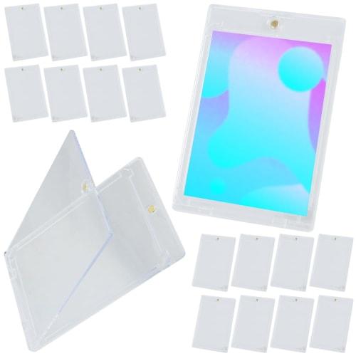 35PT Magnetic Loader for Trading Card Storage, Scratch Protection, Full Coverage, Display, and Transport, 18 Cards