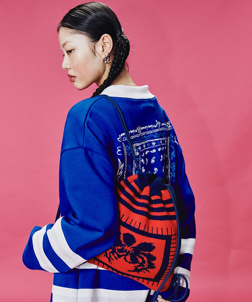 MIMICAWE Bandana Rugby Top/Blue