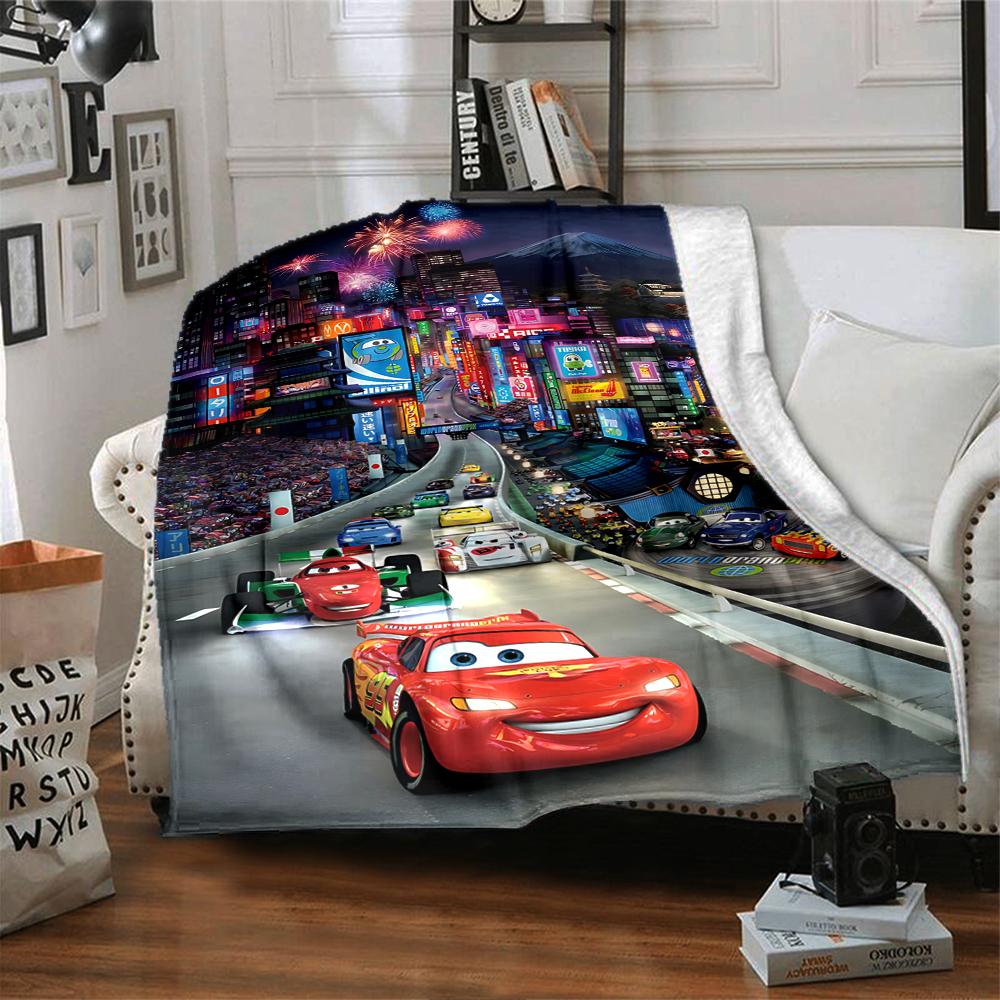 Cars Movie Poster Blanket Soft Throw Blanket For Home Bedroom Bed Sofa Travel Office Solid Christmas Blanket