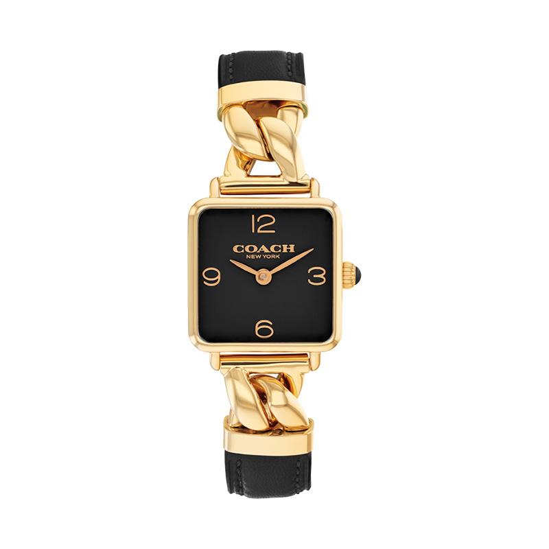 

Coach Cass Quartz Watch Black Dial 30 Meters Water Resistant Luxury Women watches 14504356 Regular Watch Box