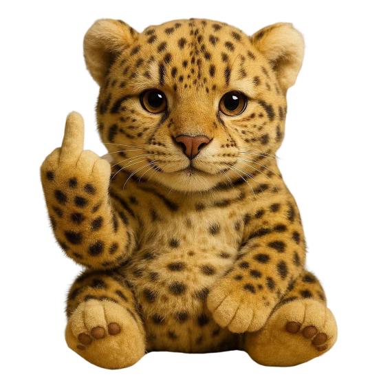 

Забавная плюшевая игрушка «Средний палец» Милая мягкая игрушка-животное Енот Панда Бык Кот seal