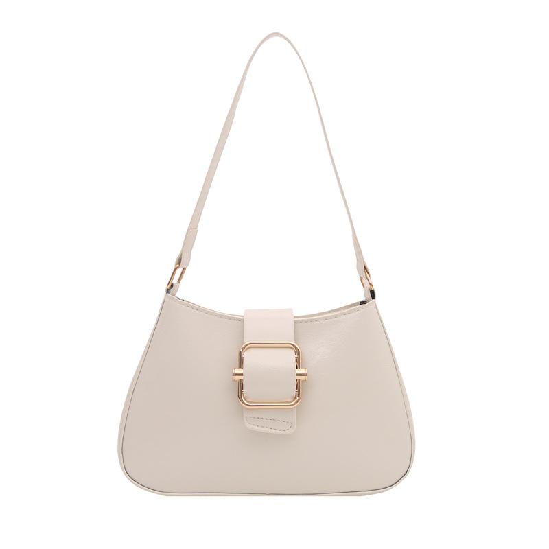 

High-value underarm bag, foreign-style baguette bag, niche design shoulder bag, spring Korean version commuter bag, women s bag белый