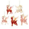 Acrylic Goat Pendant Shining Animal Hanging Decoration Zodiac Goat Souvenir  Holiday Party Decor