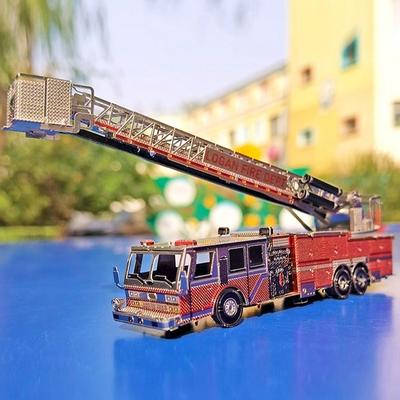 Real Honey Night Metalper Construction Ladder Fire Truck Color Korea 3d Puzzle
