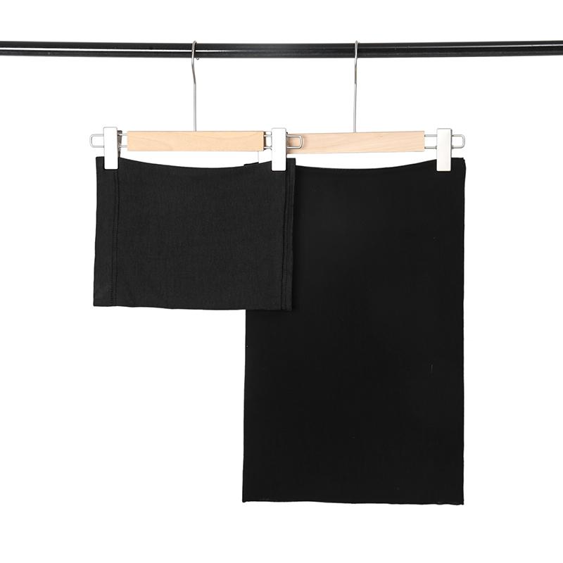 2 Pcs Set Cotton Rayon Modal Hijab Matching Color Jersey Cap Plain Cotton Muslim Women Scarf Shawl Turbante Femenino 85*185cm