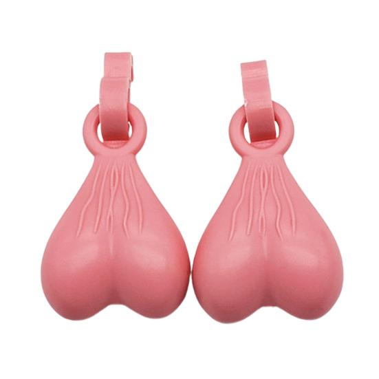 2Pcs Shoe Decorations Creative Shape Polish Surface Waterproof Bright Color Long Lasting Show Unique Charm Resin Sandal Hanging Ornament
