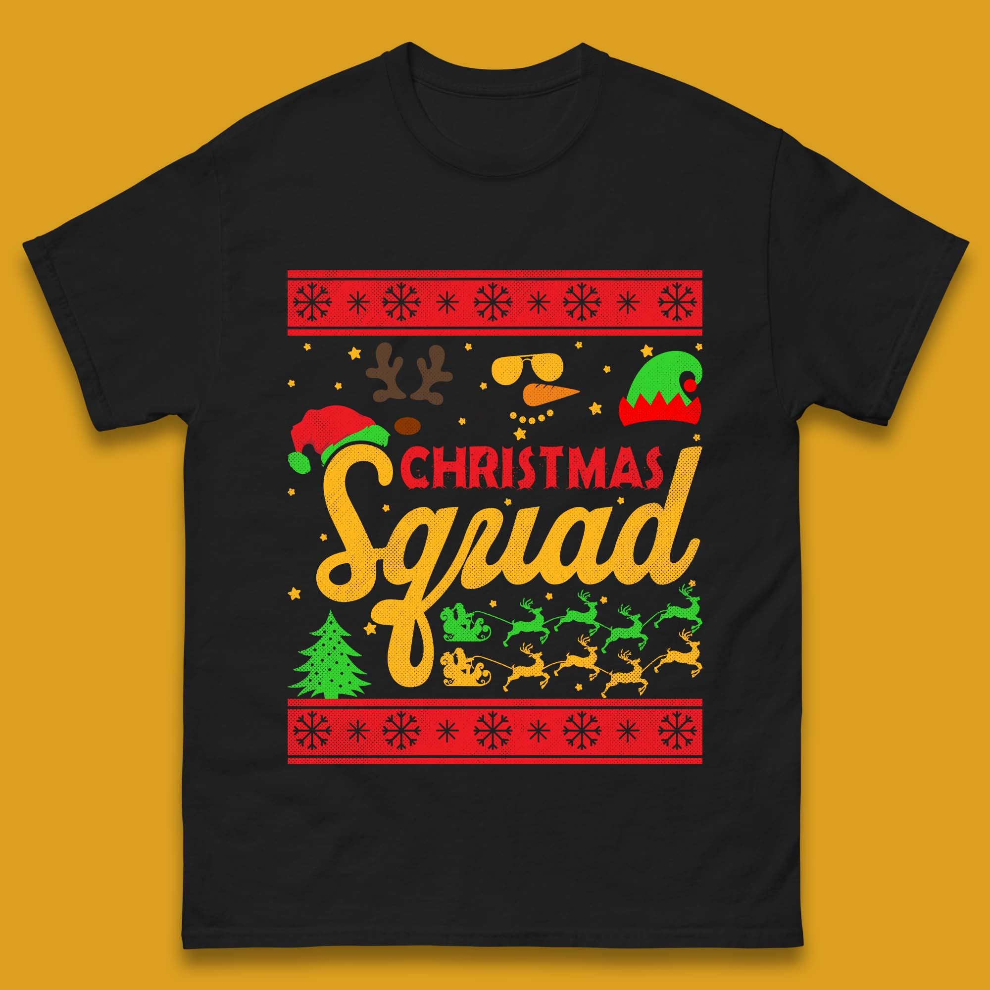 Christmas Squad Mens T-Shirt Womens Tops Tees 4XL