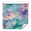 Ink Wallpaper Turquoise, Blue, Purple and Light Gray 50x1000