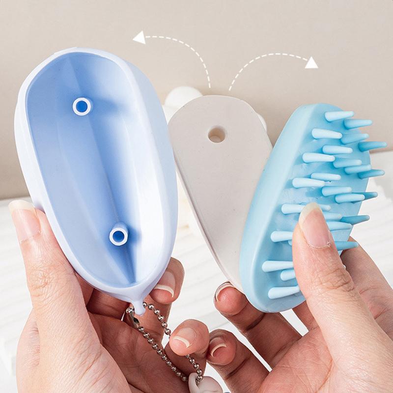 Silicone Shampoo Scalp Hair Massager Head Body Scalp Massage Brush Hair Washing Brush Scalp Exfoliator Brush Head Scrubber Tools