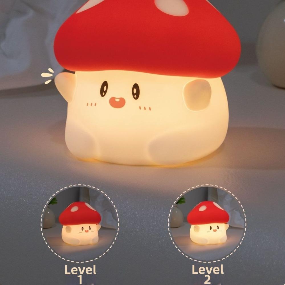 Typ-C Lade Pilz Nachtlicht Warmes Licht Nachtlampe Neue Tipp Tipp Lichter Geburtstagsgeschenk