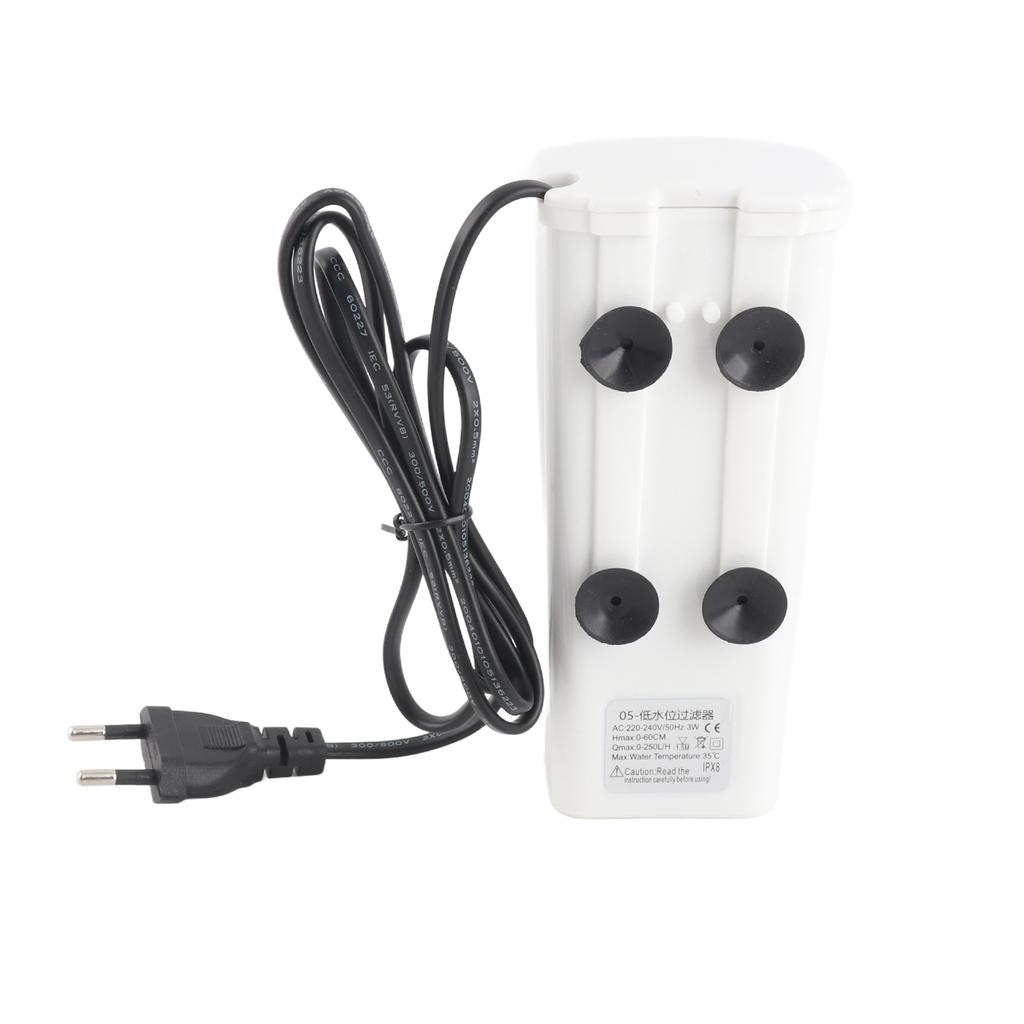 3W Mini Waterfall BuiltIn Filter Pump Fish Turtles Tank Low Water Level Mute Purification