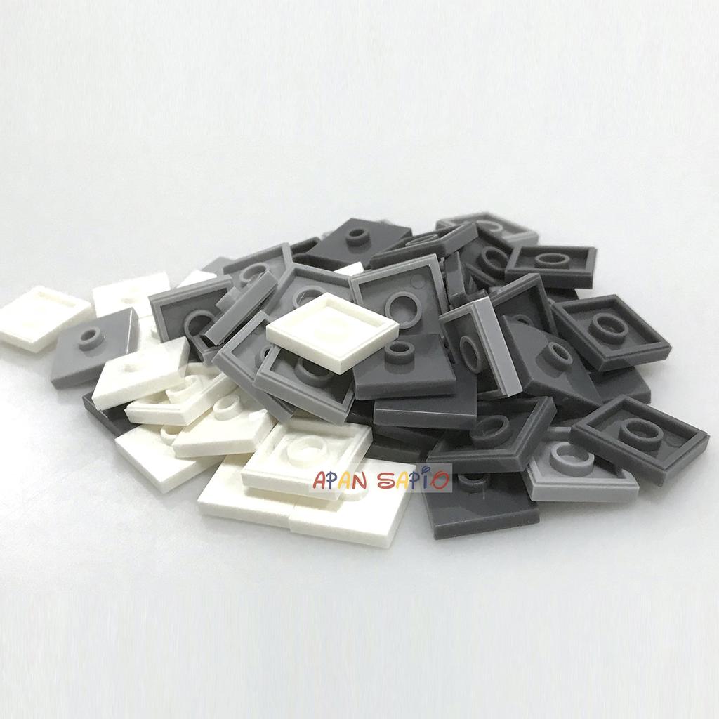200pcs DIY Building Blocks Convex Seat Bricks 2x2 Dots Educational Plastic Compatible Brands Kids Gifts Toys for Children 87580