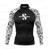 SCUBAPRO Uomo UPF 50 Manica Lunga Rash Guard Maglietta da Nuoto Surf Subacquea Estate Spiaggia Sport Acquatici