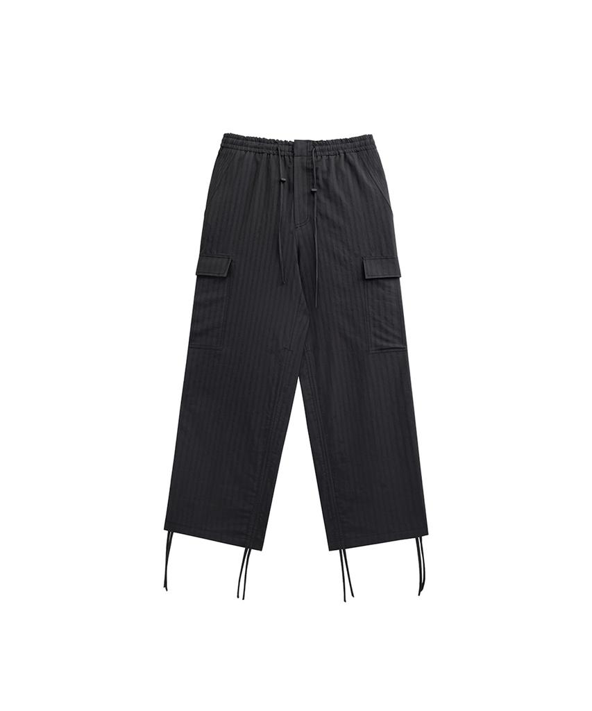 Meuameu Shirring Cargo Banding Pants
