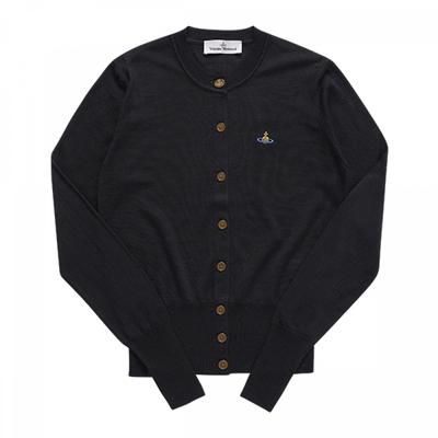 Vivienne WeStwood 1803002p Y001a N402 Kardigan damski wełniano-jedwabny z haftem logo Bear Orb