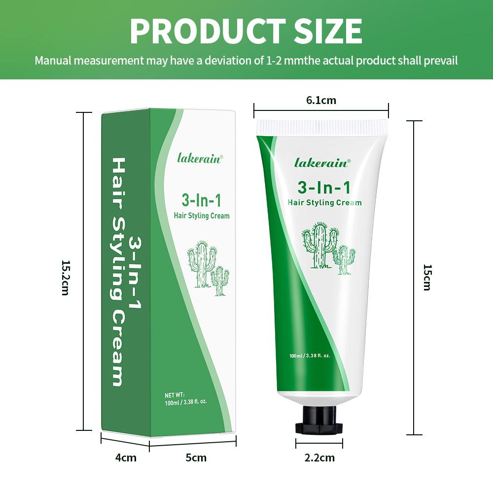 100ml Hair Styling Curry, Long-lasting Fluffy, Quick-drying And Styling, Suitable For All Hair Types, Perfect For Creating The Desired Hairstyle