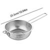 19.5/25.5CM Stainless Steel Fine Mesh Strainer Net Baskets With Handles Resting Base Colander Set Kitchen Supplies Multi-Purpose