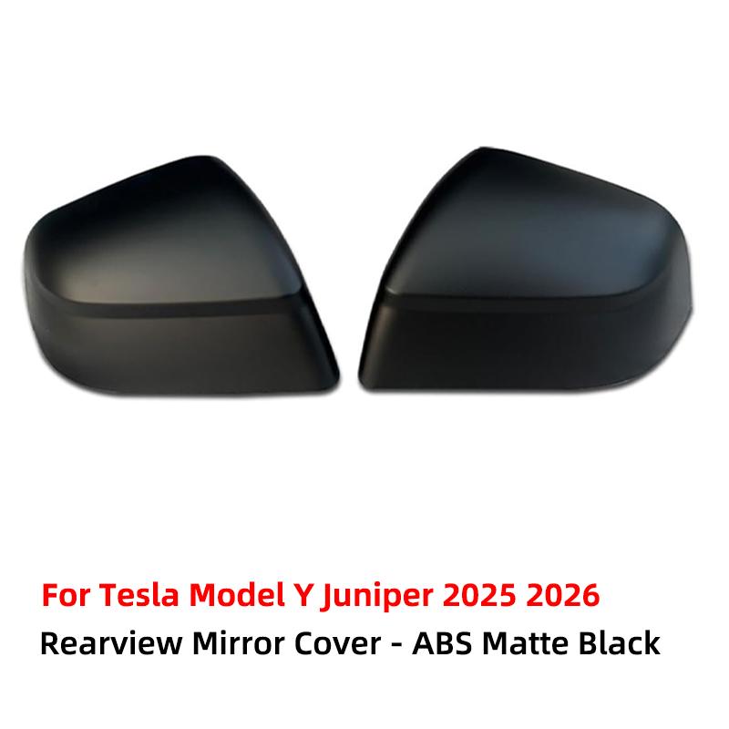 QPPU3 For Tesla Model Y Juniper 2025 2026 Rearview Mirror Cover Car ABS Side Mirror Cover Exterior Accessories(not fit Standard)