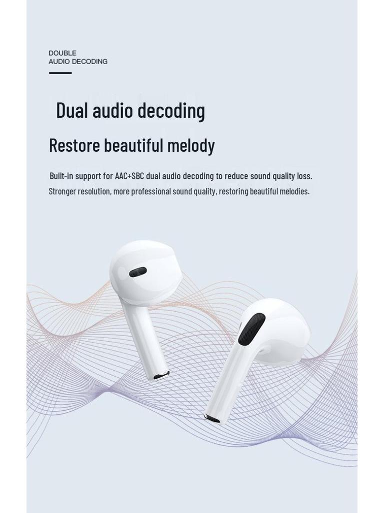 Huaqiangbei Pro4 Wireless Bluetooth Earbuds with Extended Battery Life and Large Capacity