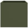 Vidaxl Donice, 2 Szt., Oliwkowa, 32X30X29 Cm, Stal