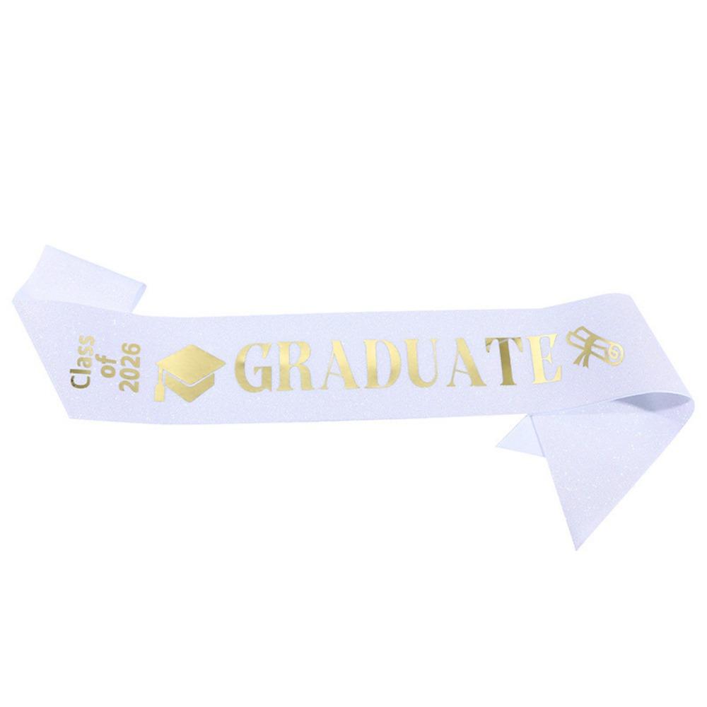 Class of 2026 Graduation Sash Belts Glitter Bachelor Sash Etiquette Belt Academic Commencement
