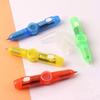 10PCS Rotating Ballpoint Pen With LED Light For Stress Relieving And Night Writing Perfect For Students And Workers
