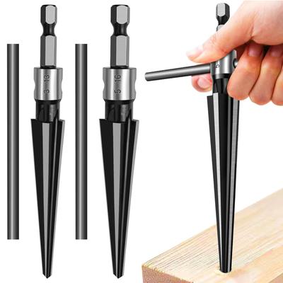2 Stücke T Griff Konische Reibahle 6 Geriffelte Fase Reiben Gitarrensteg Pin Loch Griff Konische Reibahlen Schreiner Werkzeug