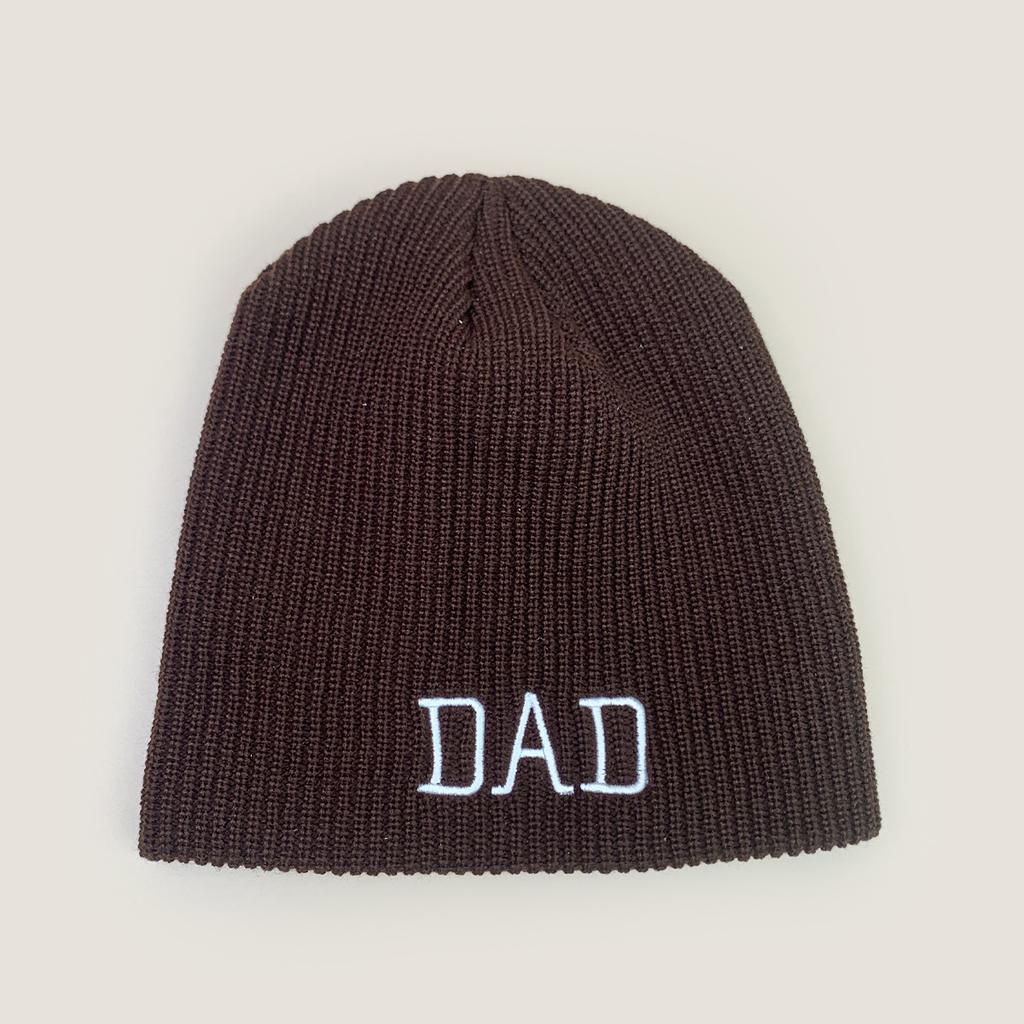 Autumn and Winter Design Simple Parents Letter Embroidery Knitted Hat Men and Women Warm Personality Cold Hat Pullover Hat