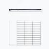 Reusable Nylon Cable Tie with Square Head, Black & White