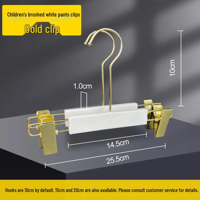 Pure White Plastic Hangers & Imitation Wood Grain Hangers with Pants Clips for Children's and Women's Clothing
