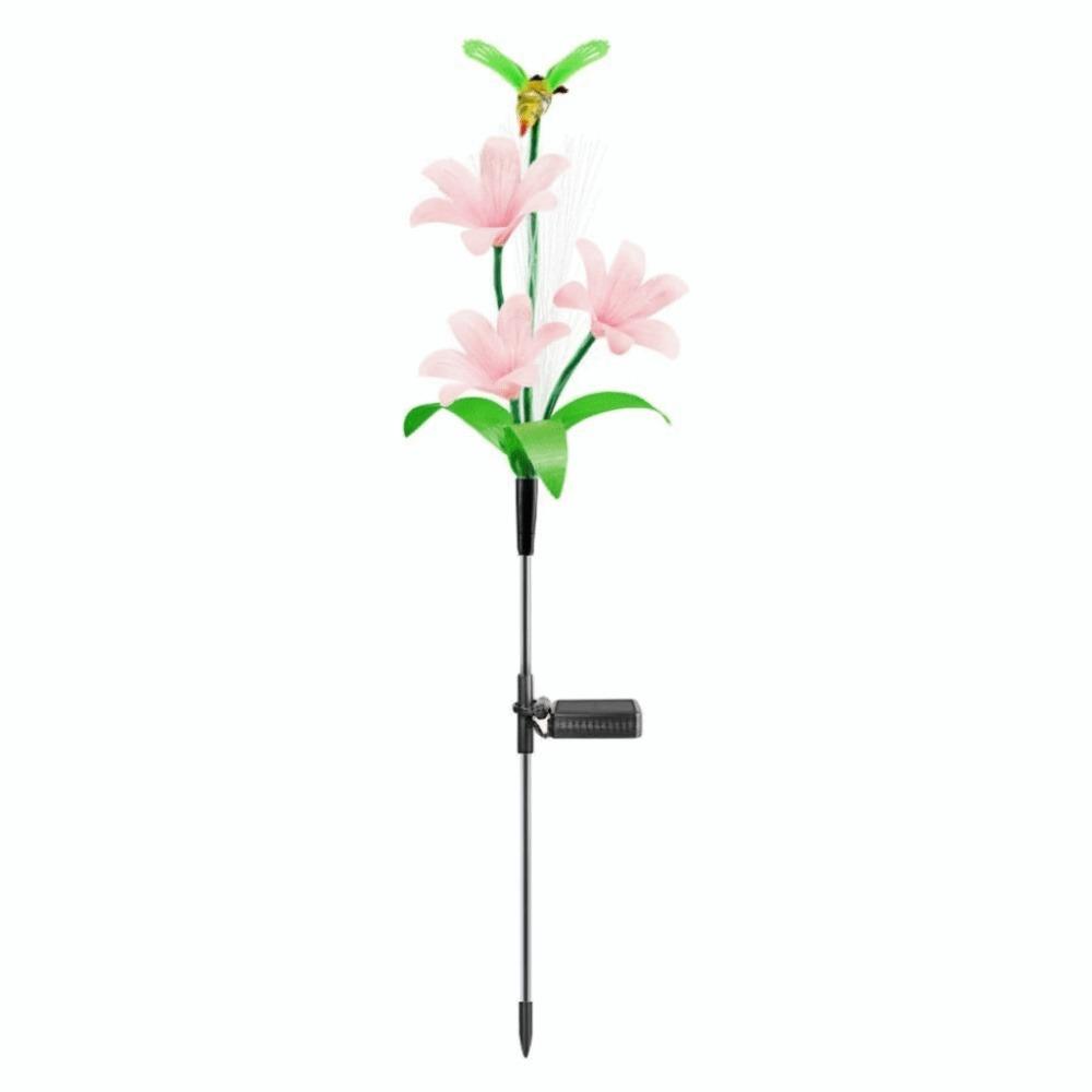 

Fiber Optic Solar Courtyard Lamp LED Light LED Lawn Lamp Fiber Optic Garden Lamp Courtyard рожевий