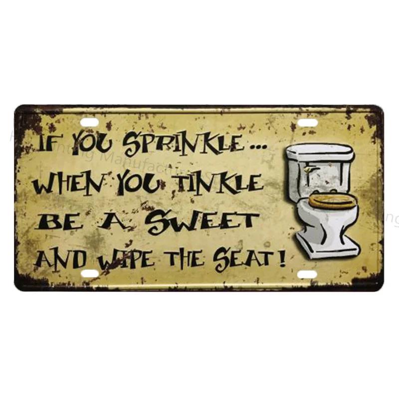 DORA Tin Sign OPENCLOSED Free WIFI License Plate Store Wall Decor Restrooms Tin Sign Vintage No Smoking WC Metal Sign Painting Plaques Poster