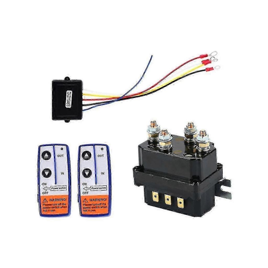 12v 250a Winch Remote Contactor Winch Control Solenoid Relay Twin Remote Kit Car Motorcycle Off Roa 25-26
